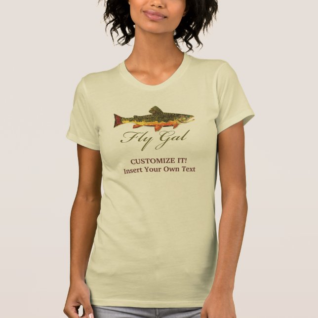 T-shirt Femme de pêche à la truite (Devant)