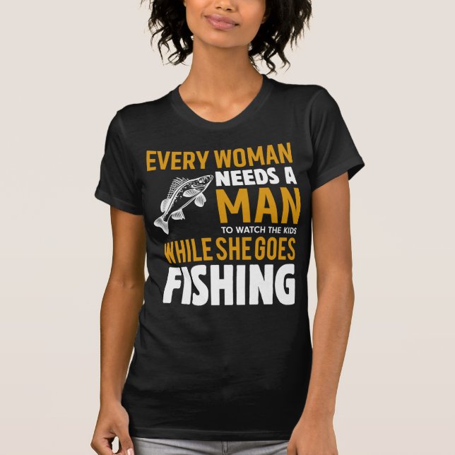 T-shirt Femme de pêche amusante - Amateurs de pêche (Devant)