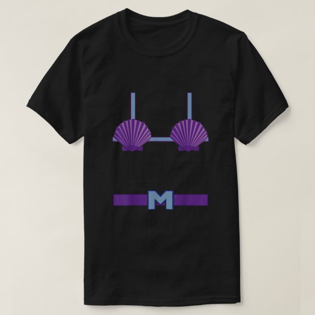 T-shirt Femme de sirène Costume femme Shell Bikini (Design devant)