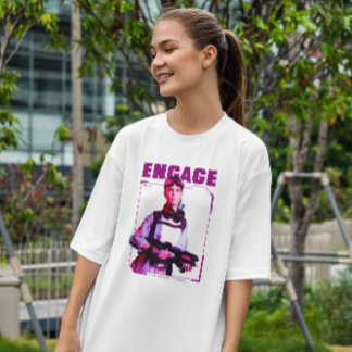 T-shirt Femme de soldat Cyborg