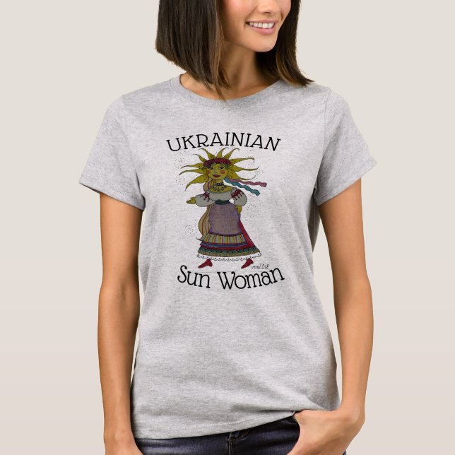 T-shirt Femme de Sun d'Ukrainien (Devant)