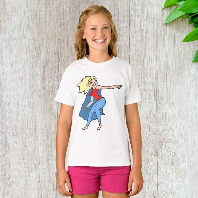 T-shirt Femme de super-héros (Créateur téléchargé)