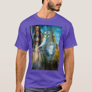 T-shirt femme de veau de buffle blanc