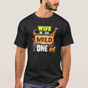 T-shirt Femme De Wild One Zoo Garder Safari Animal Birt