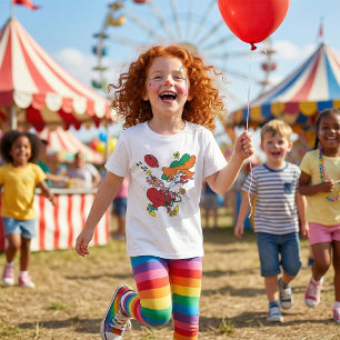 T-shirt Femme déjantée courant en clown