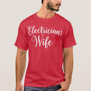 T-shirt Femme d'électricien qui aime mari électricien drôl