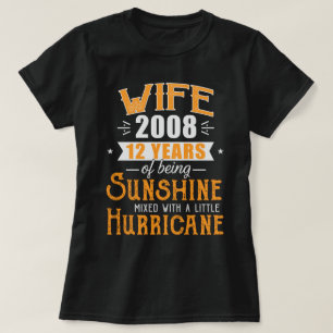 T-shirt Femme depuis 2008 Cadeau, 12 Ans Mariage