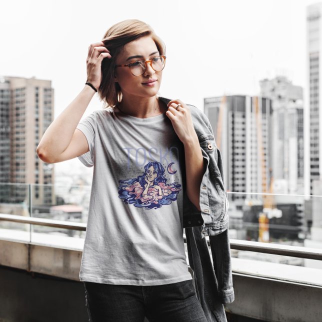 T-shirt Femme des nuages de tristesse (Créateur téléchargé)