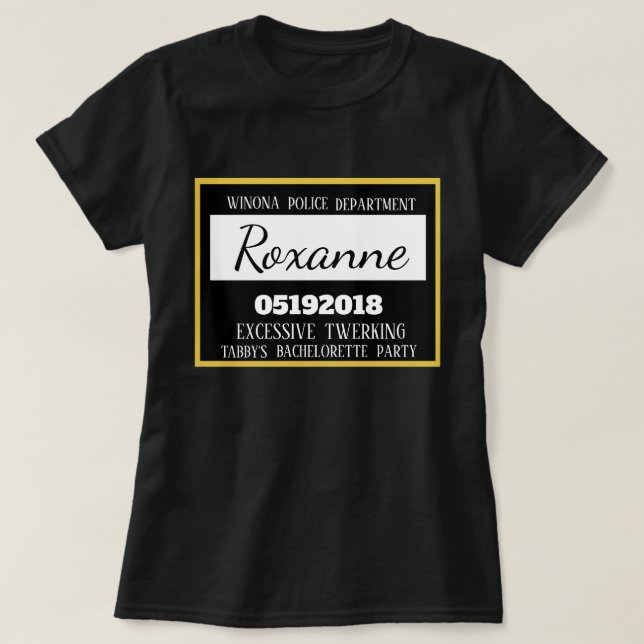 T-shirt Femme d'honneur de la fête de bachelorette de pris (Design devant)