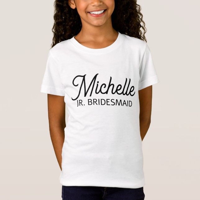 T-Shirt Femme d'honneur junior personnalisée (Devant)