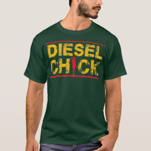 T-shirt Femme Diesel Chick Truck Driver Petrhead