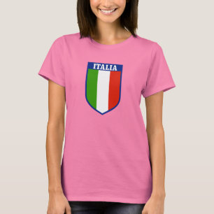 T-Shirt Femme Drapeau Italien