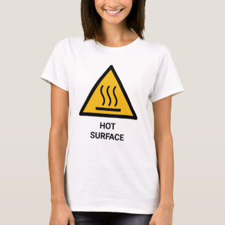 T-shirt femme drôle avec panneau d'avertissement d