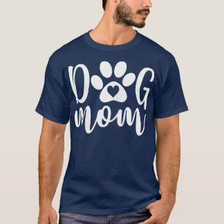 T-shirt Femme Drôle Et Mignonne Chien Maman Mère De Chiens