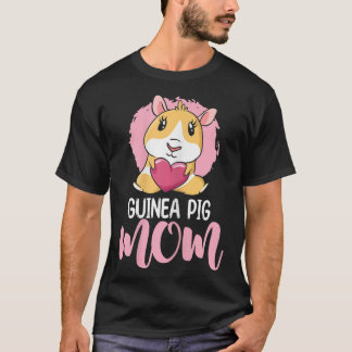 T-shirt Femme Drôle Guinée Cochon Lover Graphisme Pour Fem