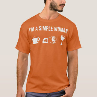 T-shirt Femme Drôle Guinée Pig Animal Zookeeper Faune