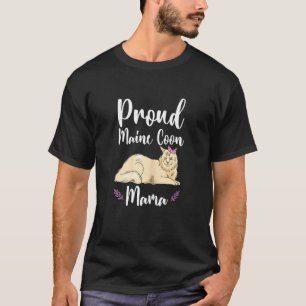 T-shirt Femme Drôle Maine Coon Graphisme Pour Les Femmes E