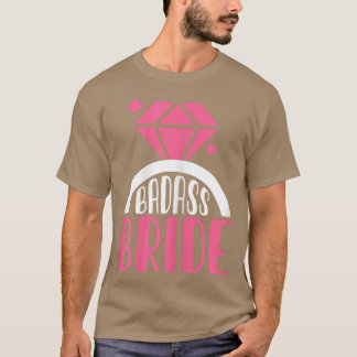 T-shirt Femme drôle mariée enterrement de vie de jeune fil