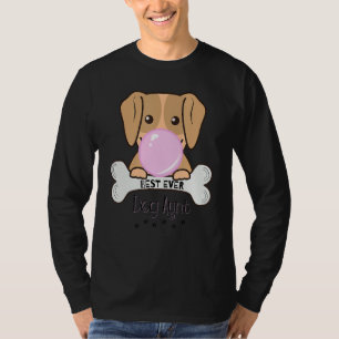 T-shirt Femme Drôle Meilleur Jamais Chien Tante Bubble Gum