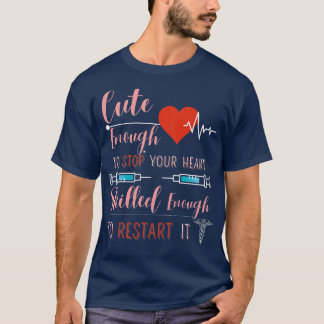 T-shirt Femme Drôle Mignonne Infirmière