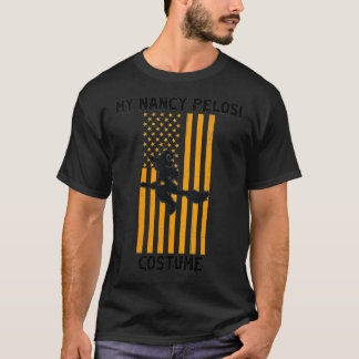 T-shirt Femme Drôle Nancy Pelosi Costume Flying Witch Fla