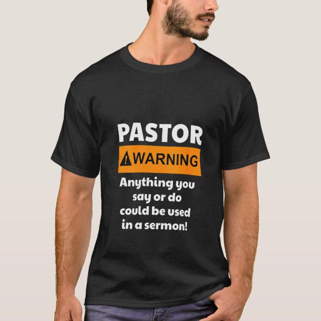 T-shirt Femme Drôle Pasteur Avertissement Je Pourrais Vous (Devant)
