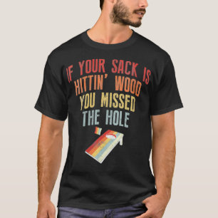 T-shirt Femme drôle sarcastique dire pour jouer Cornhole P