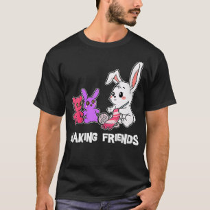 T-shirt Femme Drôle Tricot Bunny Knit Stitch Rabbit Han
