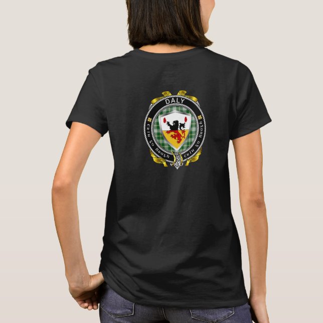 T-shirt femme du Bouclier irlandais Daly/O'Daly (Dos)