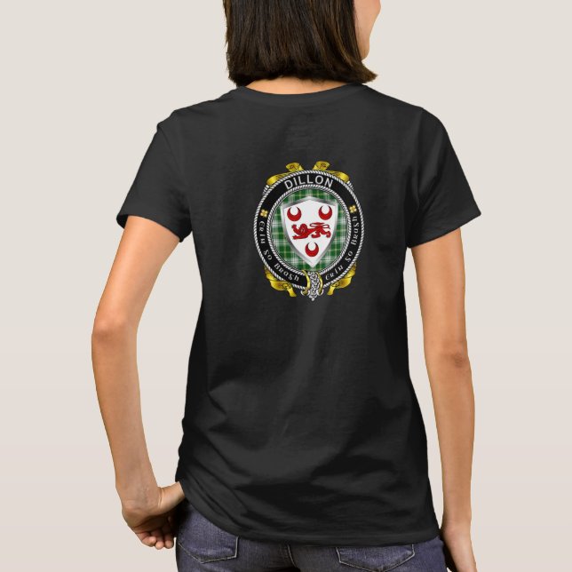 T-shirt femme du Bouclier irlandais Dillon (Dos)
