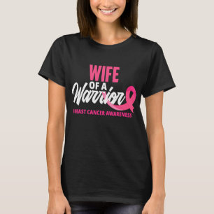 T-shirt Femme D'Un Guerrier Cancer Du Sein