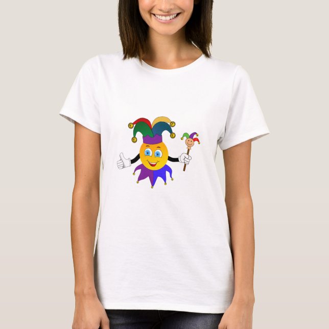 T-shirt femme Emoji Joker Mardi Gras (Devant)