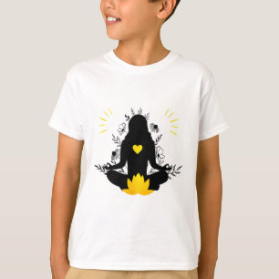 T-shirt Femme en méditation Yoga Spiritualité Pleine consc