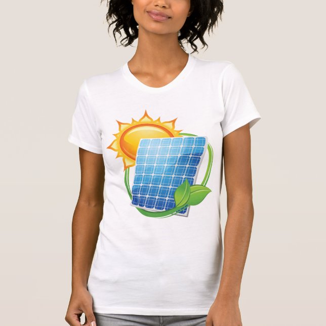 T-shirt Femme Énergie Solaire (Devant)