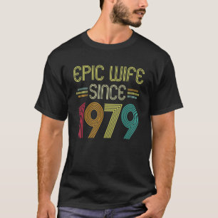 T-shirt Femme épopée depuis 1979 Son 43e anniversaire de M