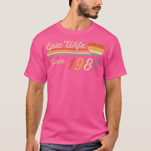 T-shirt Femme épopée depuis 1987 35e anniversaire de Maria