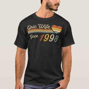 T-shirt Femme épopée depuis 1998 24e anniversaire de Maria