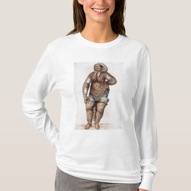 T-shirt Femme et bébé esquimaux (Devant)