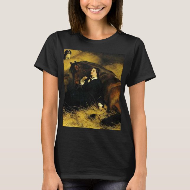 T-shirt Femme et Cheval (Devant)
