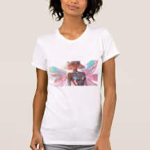 T-shirt femme et fille Ange papillon
