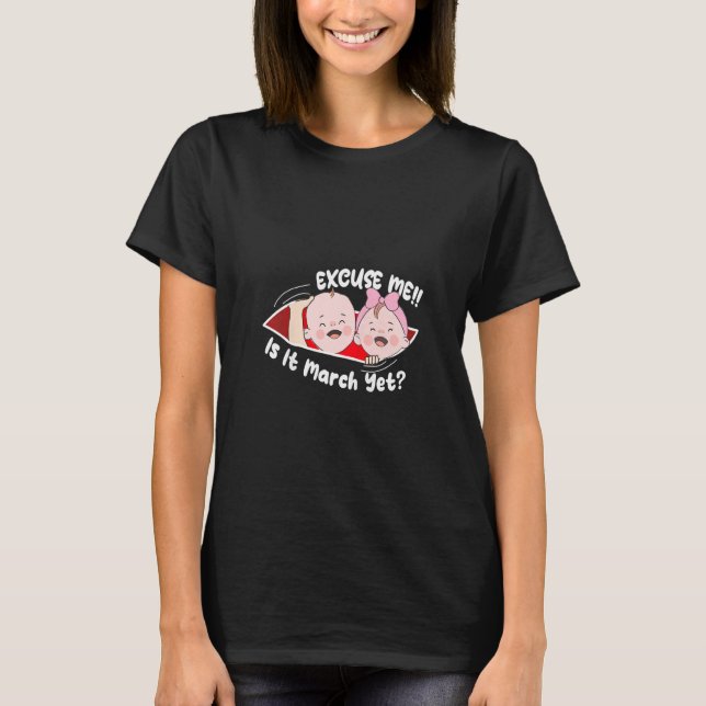 T-shirt Femme Excusez-moi c'est mars mais mignonne bébé Pr (Devant)