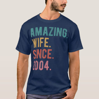 T-shirt Femme Extraordinaire depuis 2004 18e anniversaire 