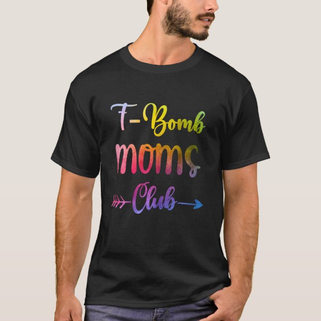 T-shirt Femme F Bomb Moms Club FBomb Maman (Devant)