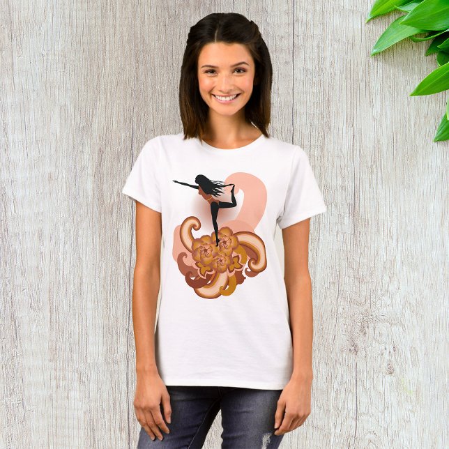 T-shirt Femme faisant du yoga (Créateur téléchargé)