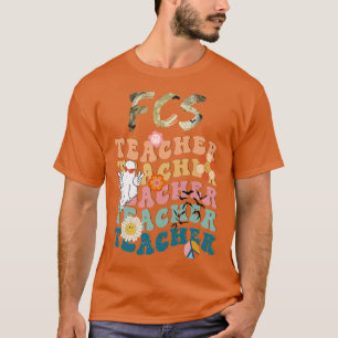 T-shirt Femme FCS Famille et Consommateur Fond enseignant