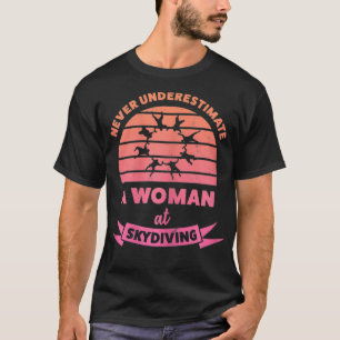 T-shirt Femme Femme à Skydiving Dons Amusants Maman
