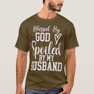 T-shirt Femme Femme Drôle Femme Béni Par Dieu Mal Par Mon 