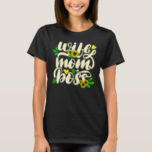 T-shirt Femme Femme Femme Femme Maman Boss Graphic mignonn
