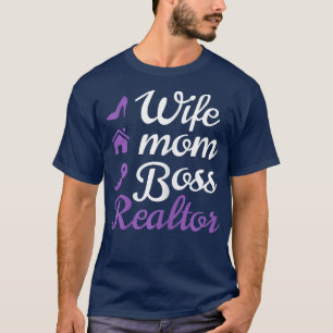 T-shirt Femme Femme Femme, Maman, Boss et Realtor