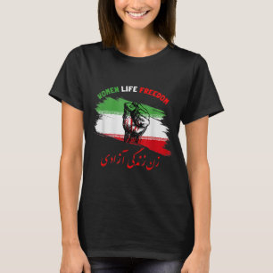 T-shirt Femme Femme Liberté de vie Zan Zendegi Azadi Iran